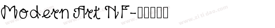 Modern Art NF字体转换